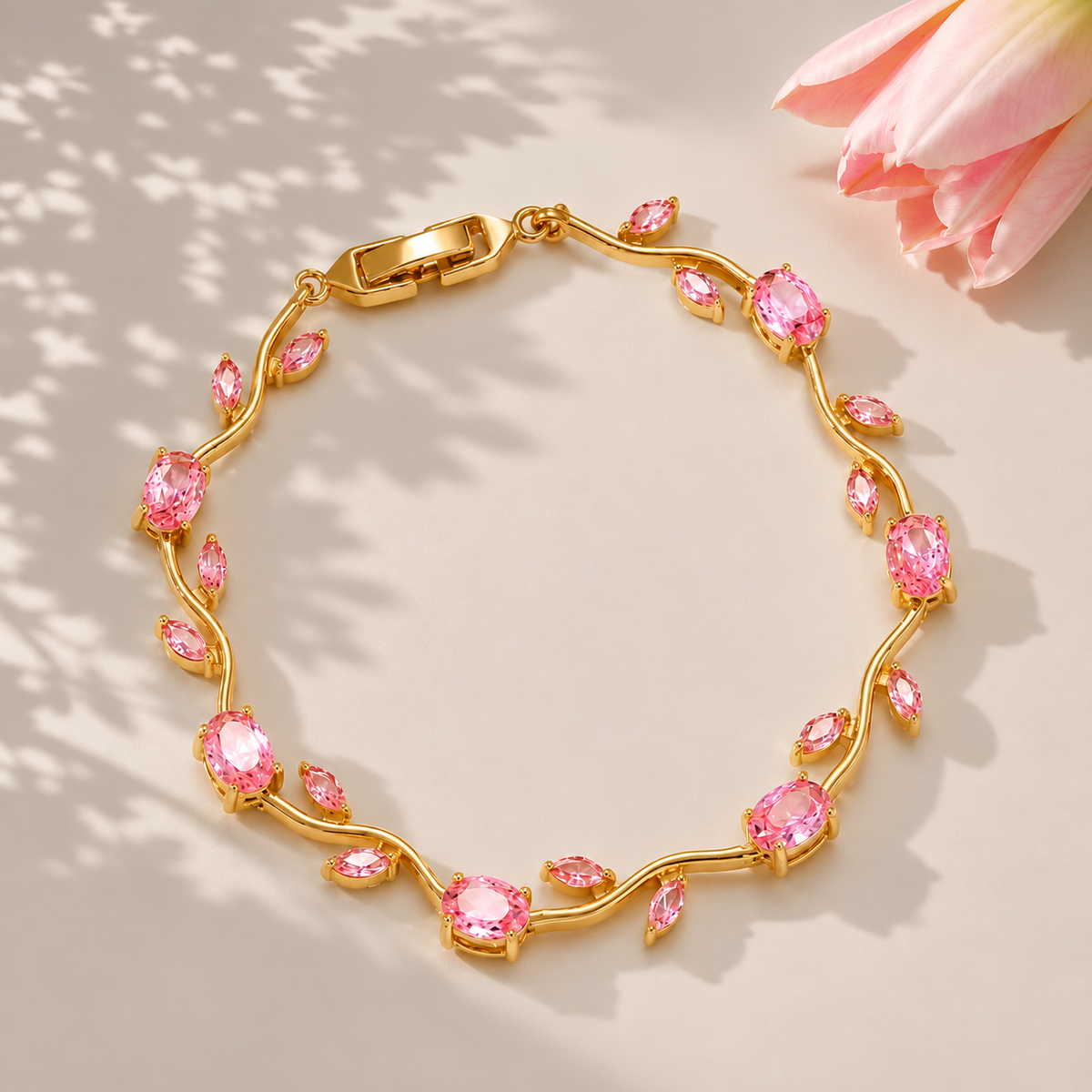 pink Tulip Bracelet