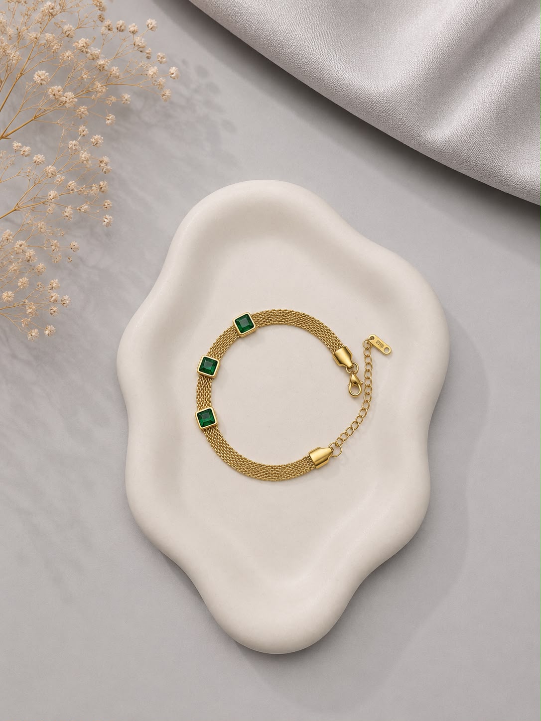 Three Wishes Bracelet (Green)