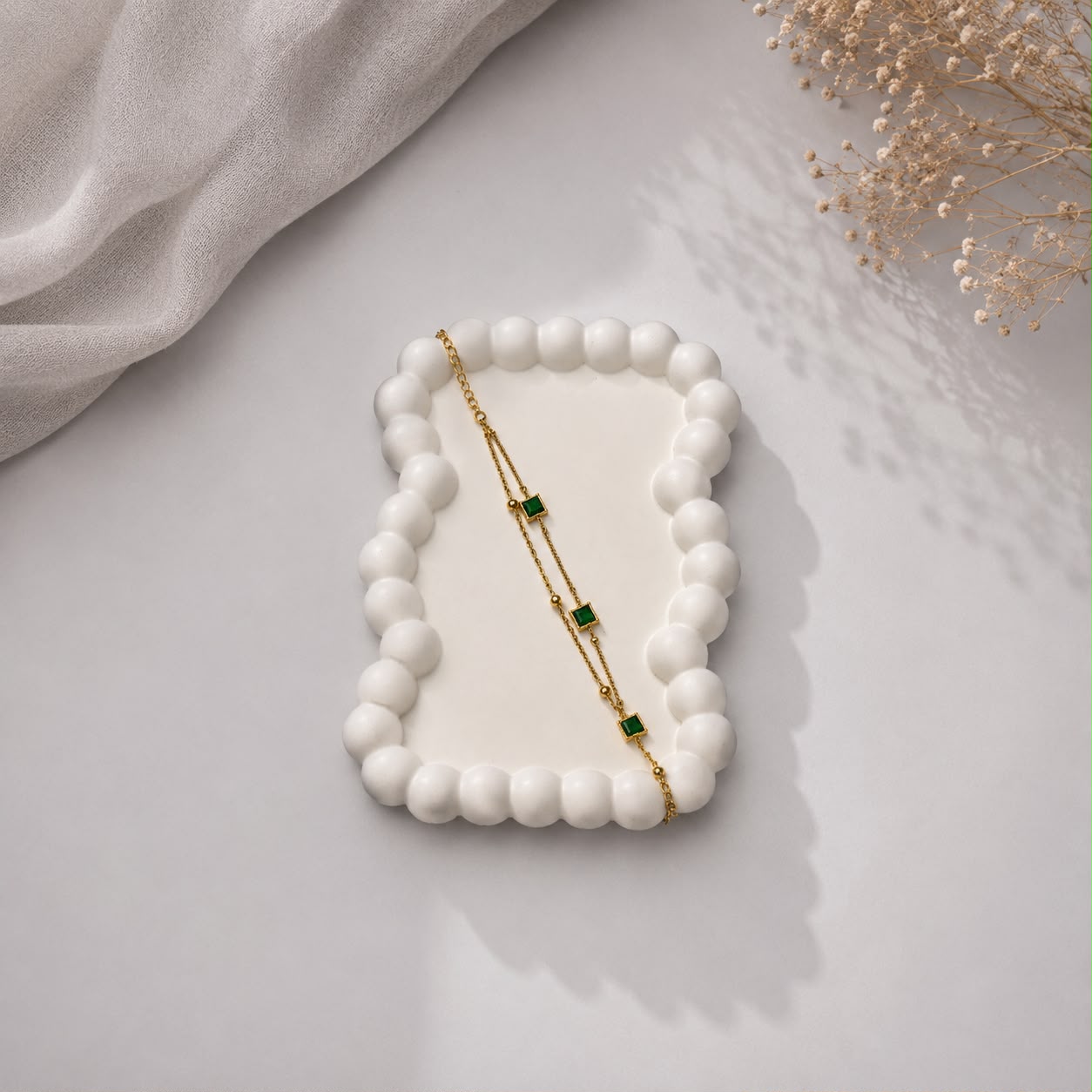 Green Affair Set (chain-bracelet)