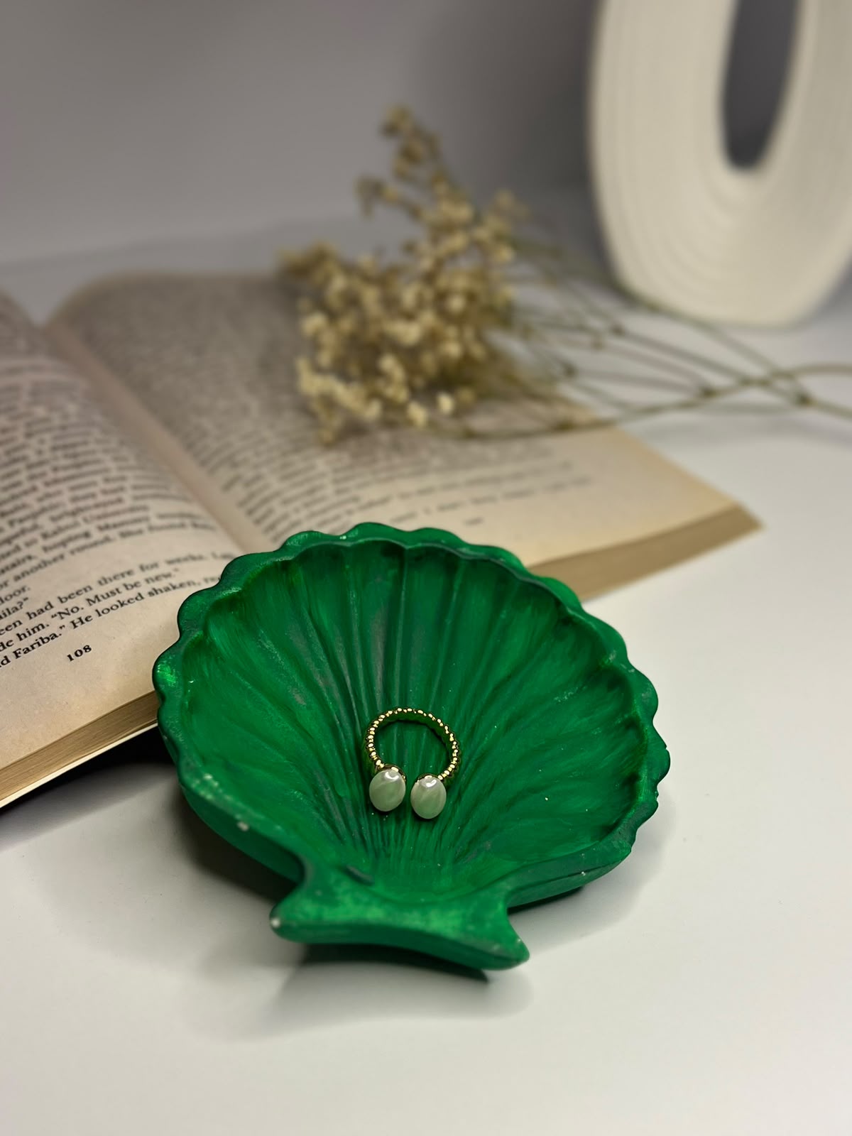 Twin Pearl Ring (Adjustable)