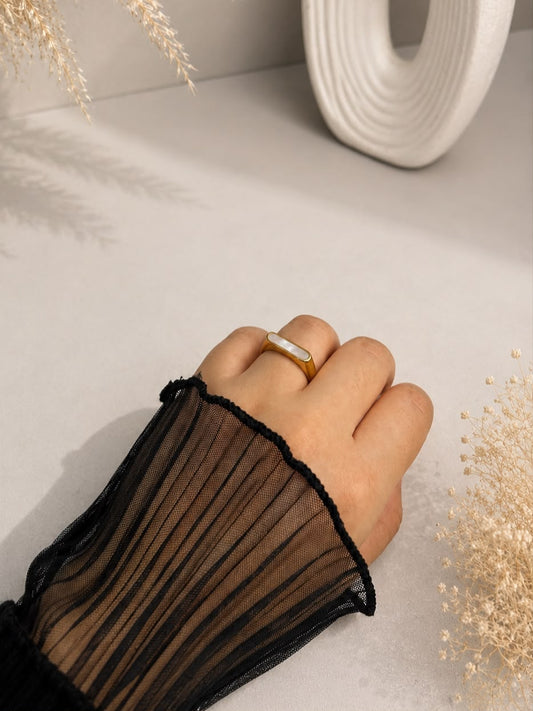 White Band Ring