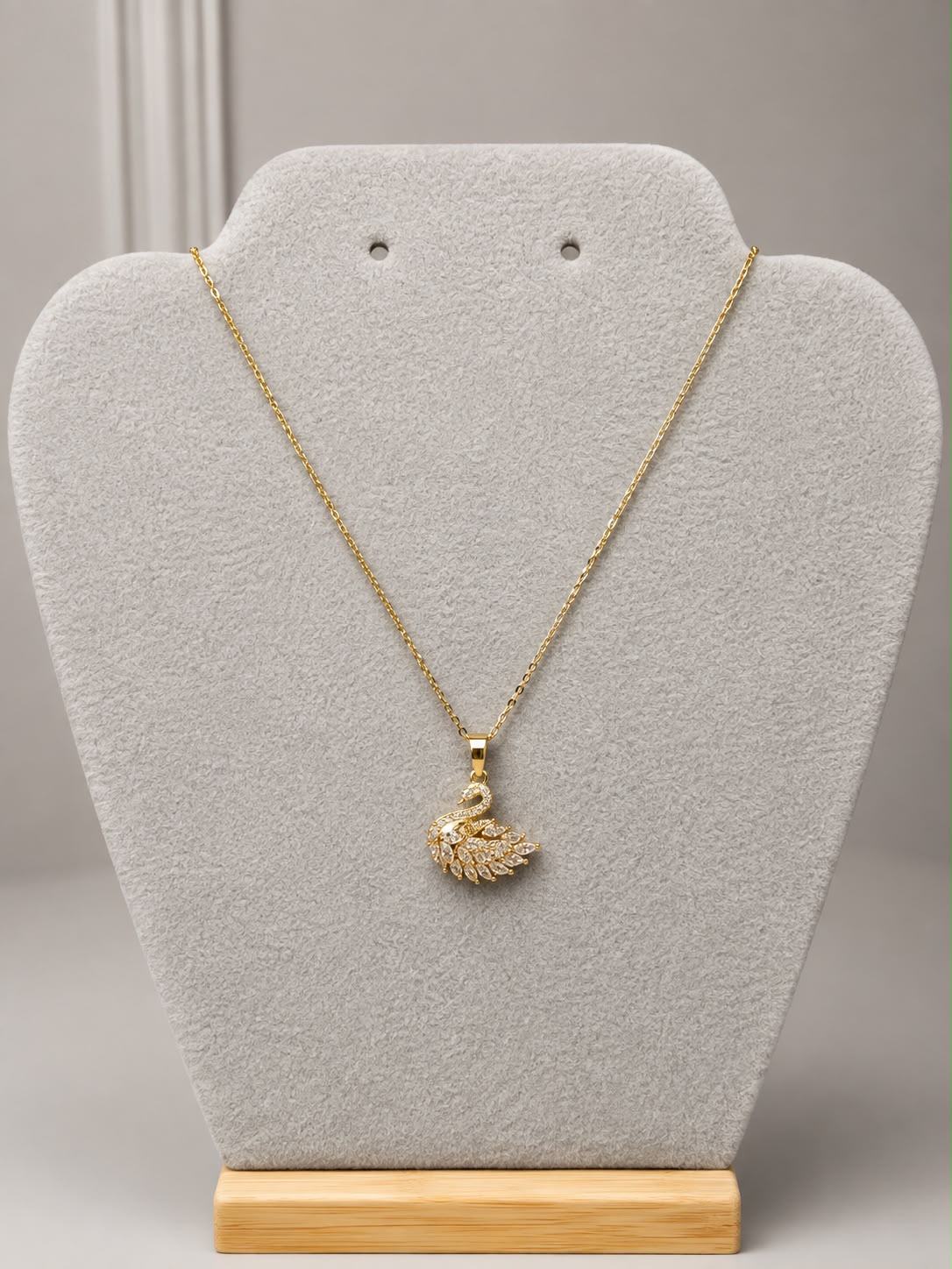 Crystal Swan Necklace