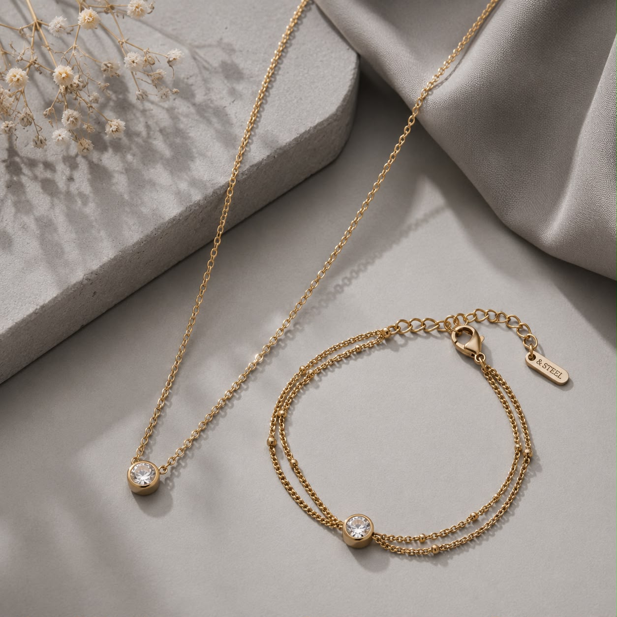 Crystal Drop ( Bracelet-chain)