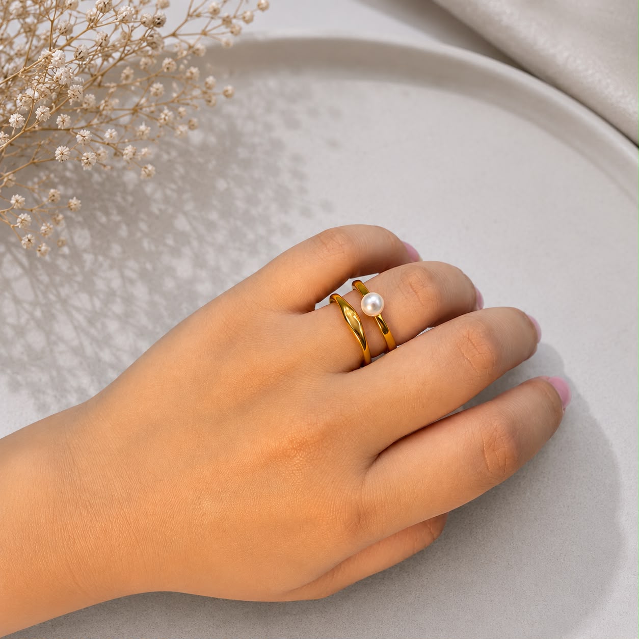 Pearl Ring (Adjustable)