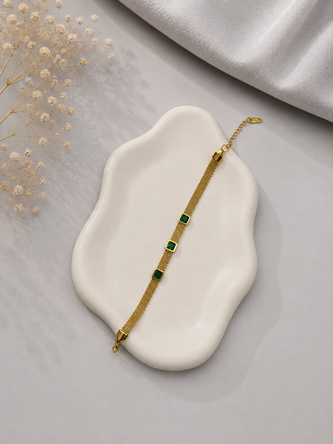 Three Wishes Bracelet (Green)