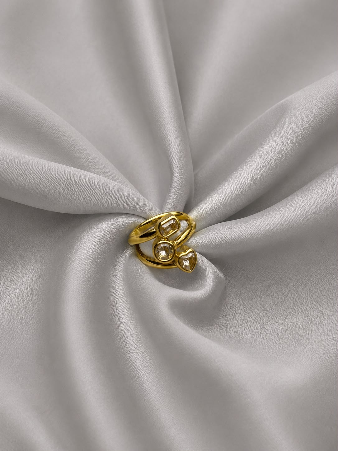 Triple Charm Ring
