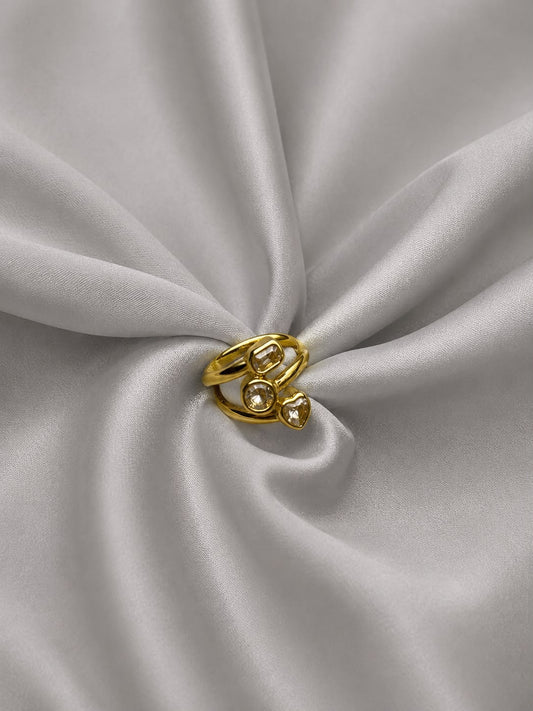 Triple Charm Ring