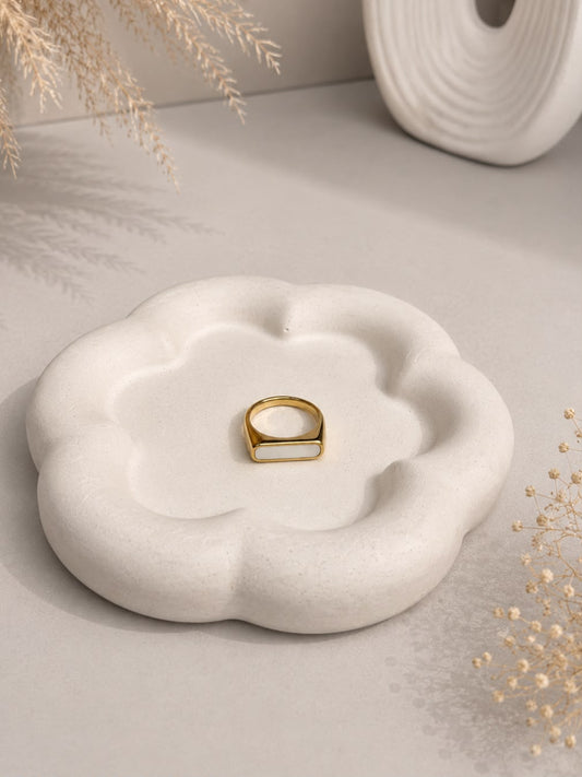 White Band Ring