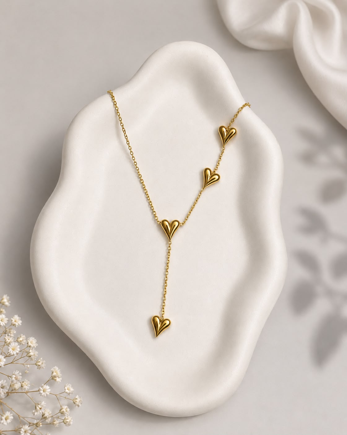 Drop Heart Necklace