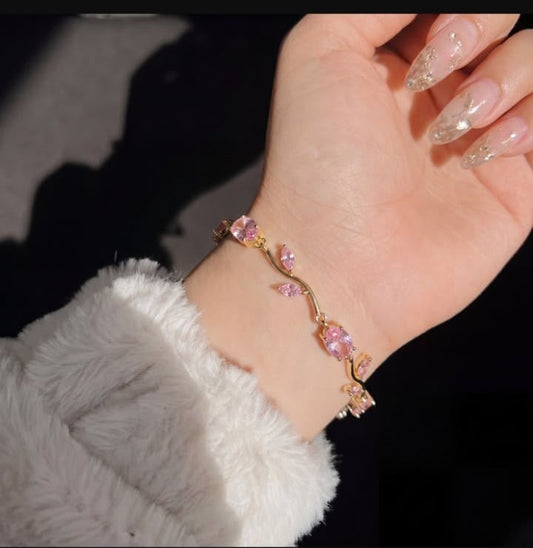 pink Tulip Bracelet