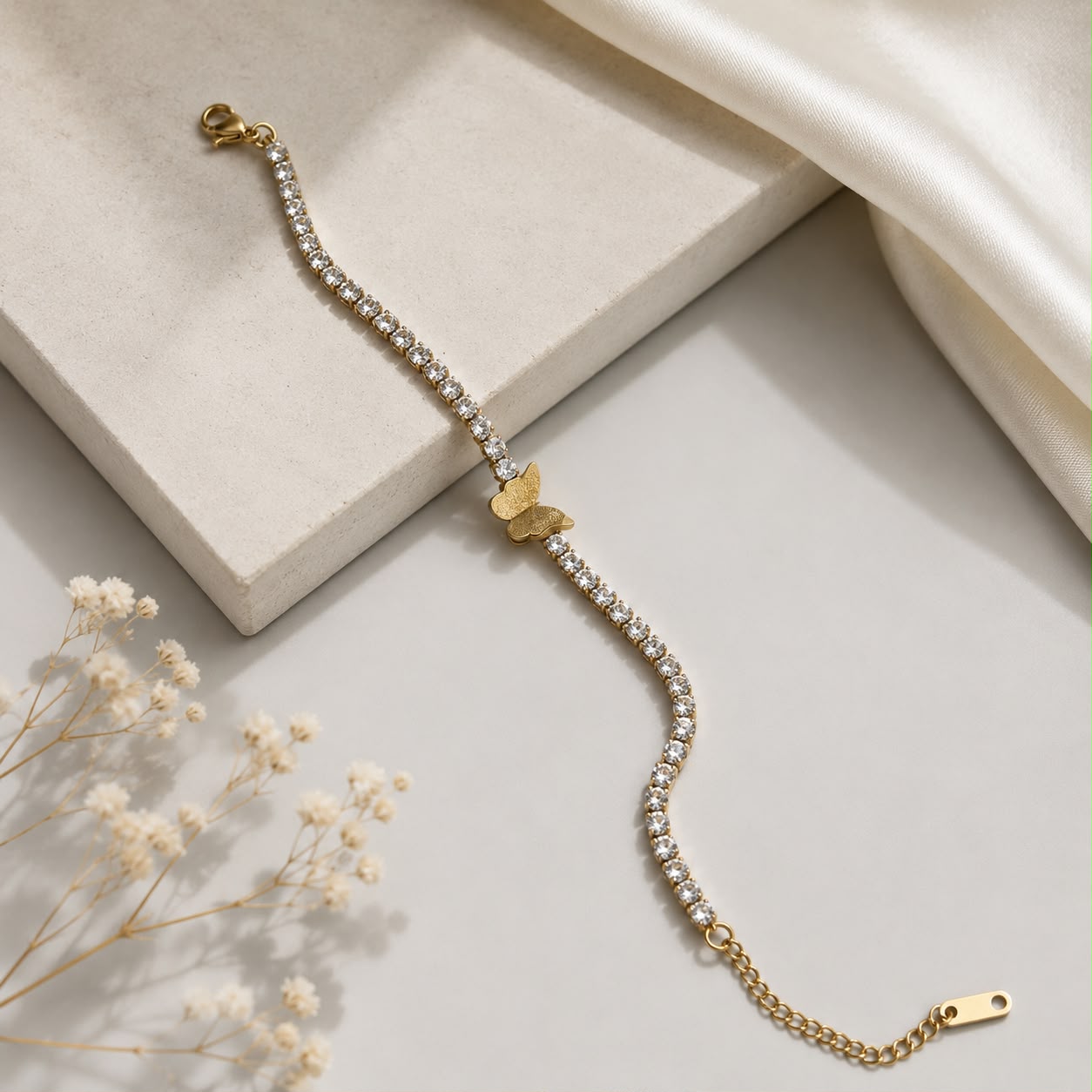 Butterfly Rhinstone Bracelet