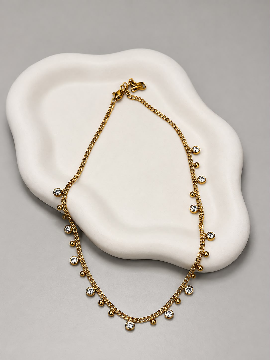 Crystal charm necklace