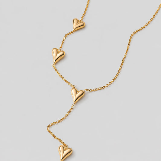 Drop Heart Necklace